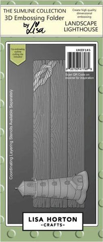 Landscape Lighthouse - Slimline 3D Embossing Folder & Die