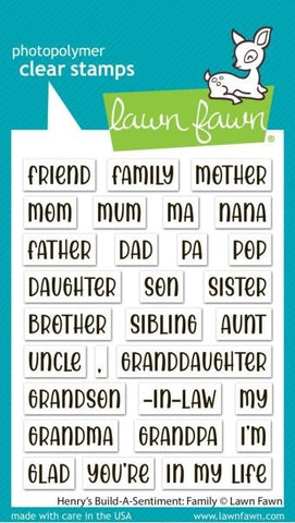 Henry's Build-A-Sentiment: Family - Clear Stamps