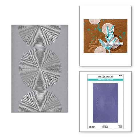 Modern Botancials Collection - Lined Circles Embossing Folder