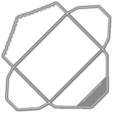Gift Card Scallop Envelope Die