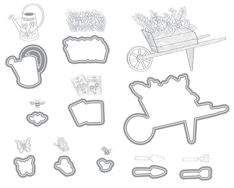 Planting the Garden Impress-ion Letterpress Press Plate & Dies