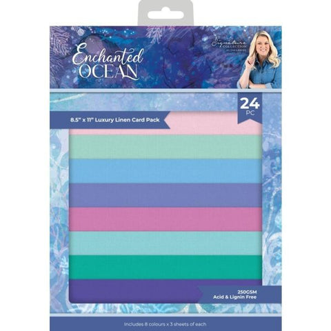 Enchanted Ocean - 8.5x11 Luxury Linen Cardstock