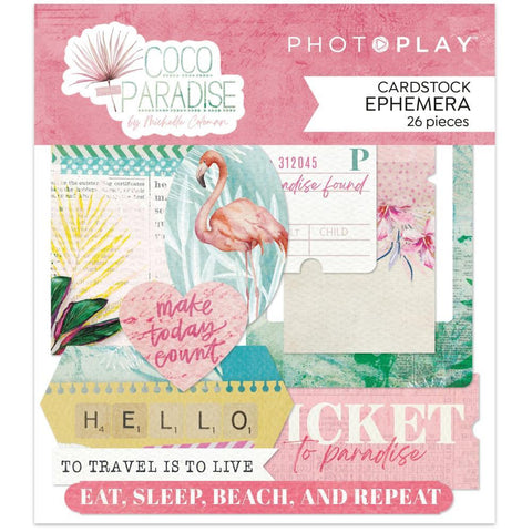 Coco Paradise - Die Cut Ephemera