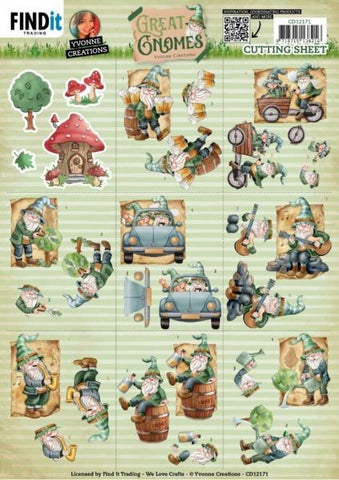 Great Gnomes - Fussy Cutting Sheet