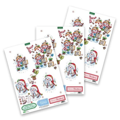 Die Cut Decoupage - Jolly Snowmen & Birds