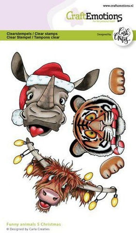 Funny Animals 5 - Christmas - Clear Stamps
