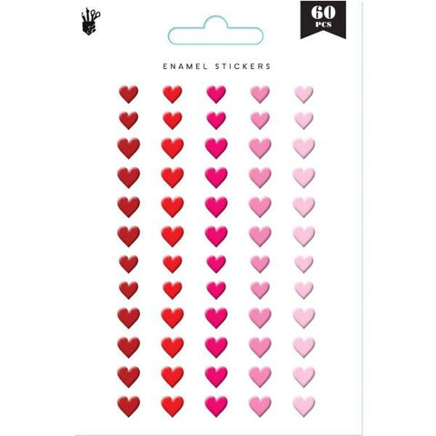 Enamel Hearts - Pinks/Reds