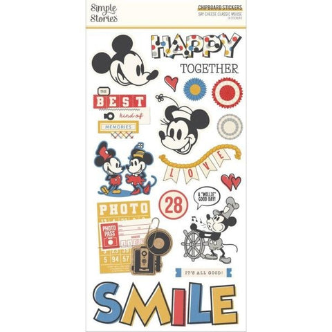 Say Cheese Classic Mouse - Chipboard