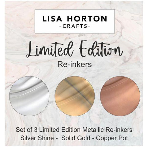Limited Edition Metallic Ink Reinkers - Gold, Copper & Silver