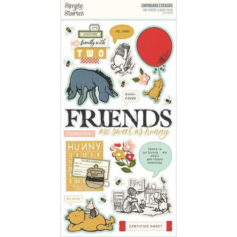Say Cheese Classic Pooh - Chipboard