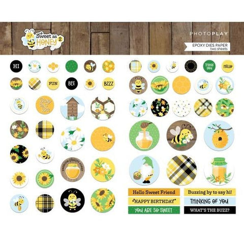 Sweet as Honey 2 - Pre-Colored Eposy Dies Paper Pack