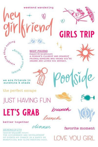 Collage Stamps - Hey Girlfriend