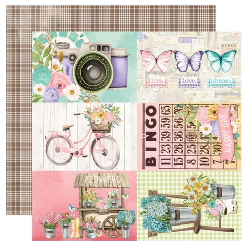 Simple Vintage Flower Shoppe - 4 x 6 Elements
