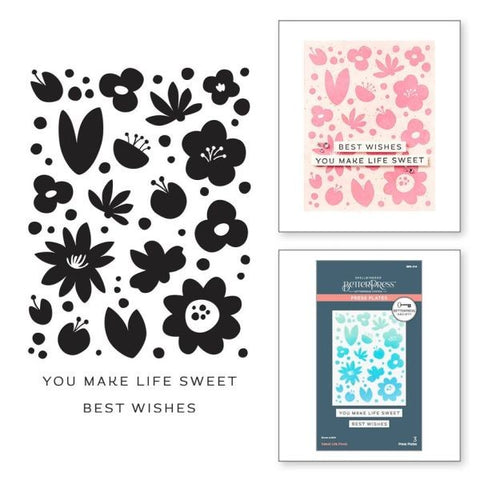 Sweet Life Floral Press Plates - March 2025 BetterPress Society