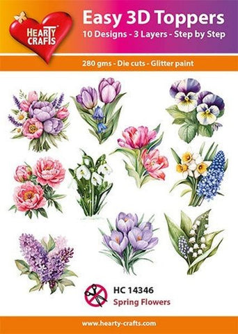 Spring Flowers - Easy 3D Toppers