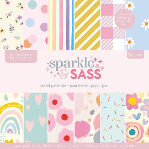 Sparkle & Sass - Pastel Patterns - 6x6 Paper Pad