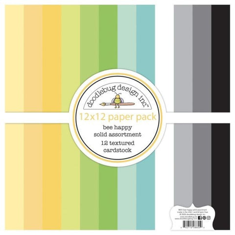 Bee Happy - 12x12 Collection Pack - Textured Cardstock