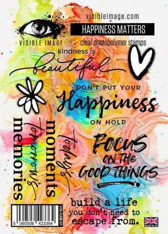 Happiness Matters - Clear Stamps
