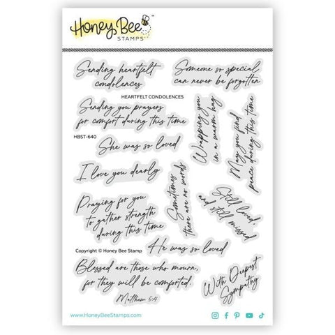 Heartfelt Condolences - Clear Stamps
