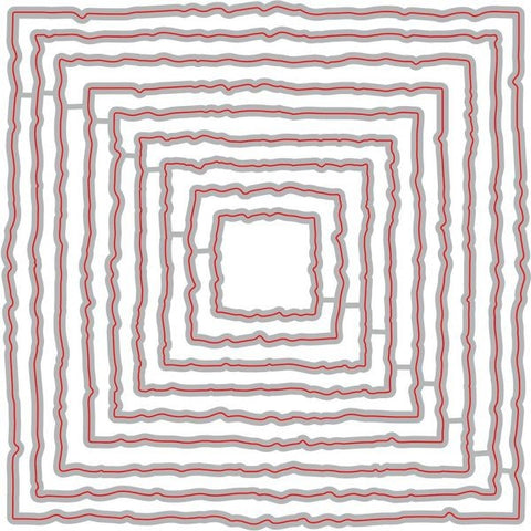 Deckle Edge Squares - Nesting Dies
