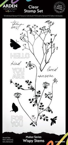 Maker Series - Clear Stamps - Whispy Stems