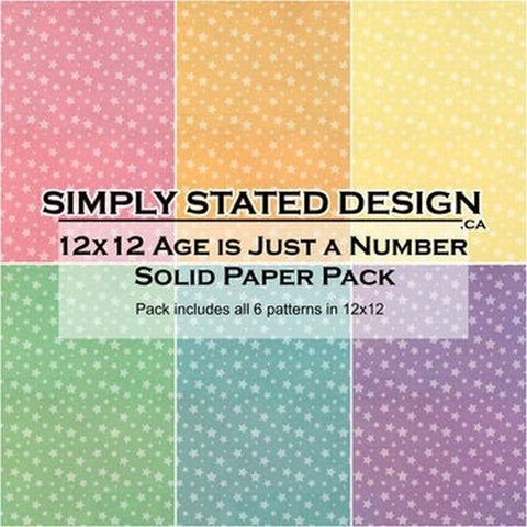Age is Just a Number - 12x12 Collection Pack - Solids