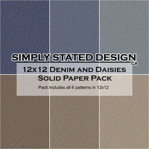 Denim and Daisies - 12x12 Collection Pack - Solids
