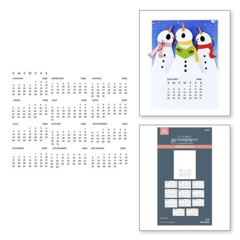 Wonderland Collection - DIY 2026 Calendar BetterPress Plate