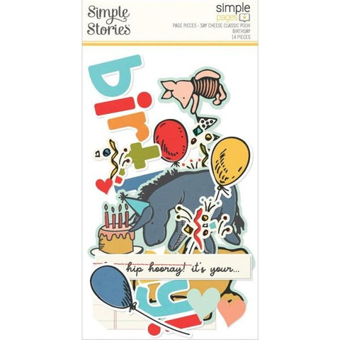 Say Cheese Classic Pooh Birthday - Simple Pages Page Pieces