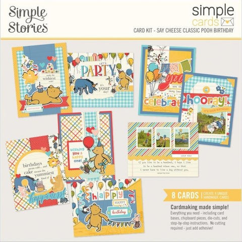 Say Cheese Classic Pooh Birthday - Simple Cards Card Kit