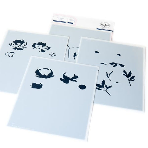 Blushing Blooms - Layering Stencils