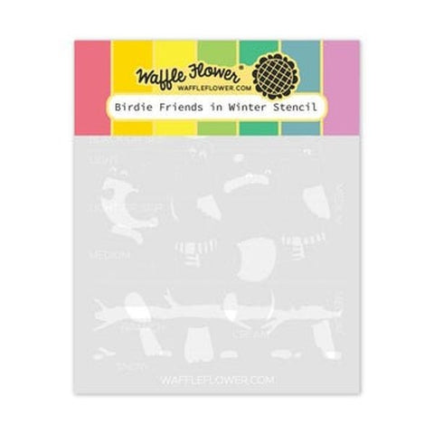 Birdie Friends in Winter - Stencils