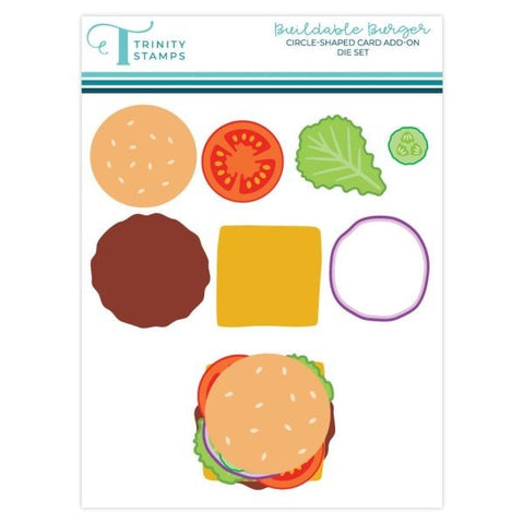 Buildable Burger Dies - Circle Card Add On