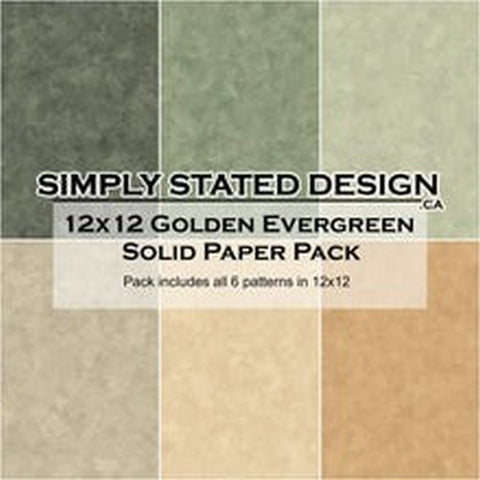 Golden Evergreen - 12x12 Collection Pack - Solds