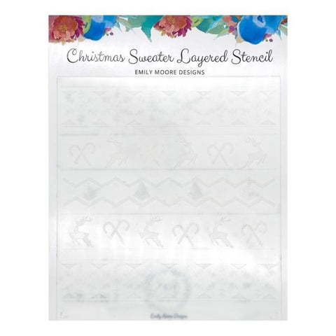 Christmas Sweater Layered Stencils