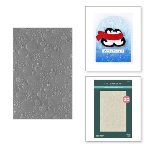 Merry Mischief Collection - Season Sparkles 3D Embossing Folder