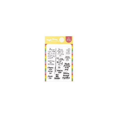 Open Book Trio - Clear Stamps - Sentiments