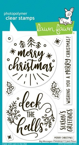 Big Messages:  Christmas - Clear Stamps