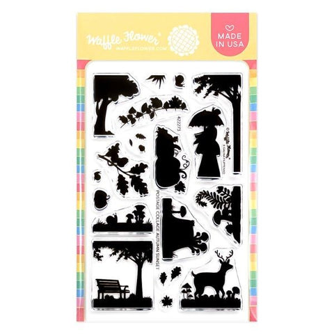 Postage Collage - Clear Stamps - Autumn Sunset