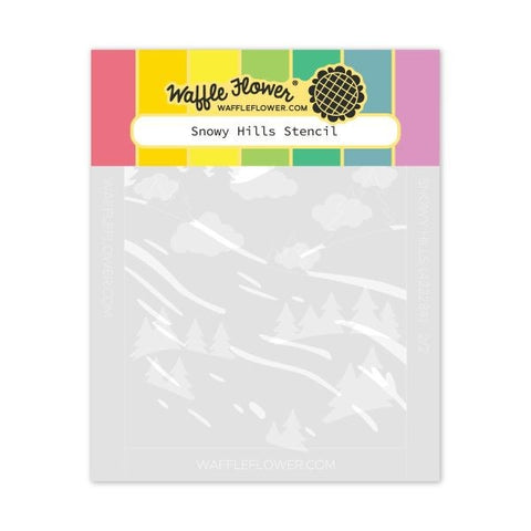 Snowy Hills - Layering Stencils
