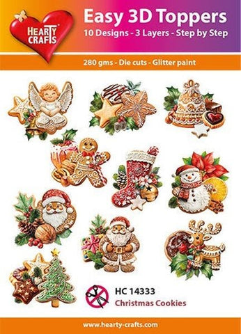 Easy 3D Toppers - Christmas Cookies