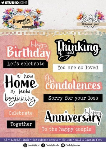 Dragonfly Dreams - Stickers - Sentiments