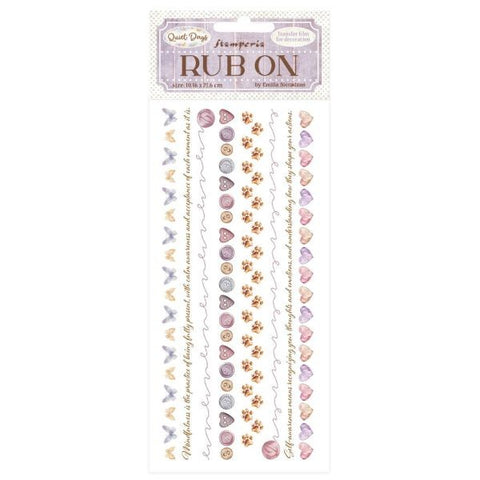 Quiet Days - Rub Ons - Cozy Borders