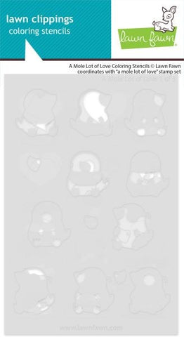 A Mole Lot of Love - Coloring Stencils