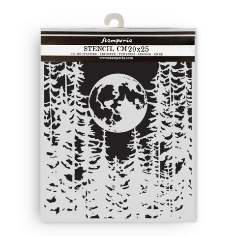 Herbarium Silvae - Stencil - Moon in the Forest