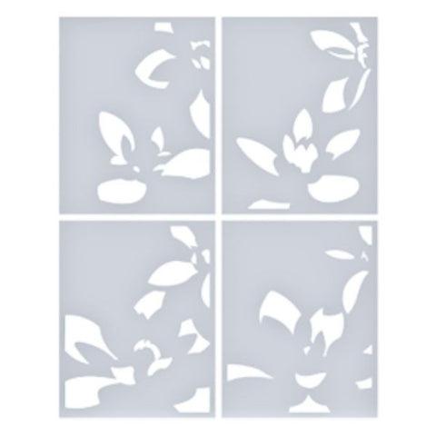 January 2026 BetterPress Society - Layered Golden Bloom Stencil Add On