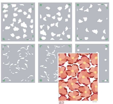 Petal Burst - Layering Stencils
