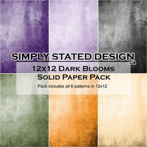 Dark Blooms - 12x12 Collection Pack - Solids