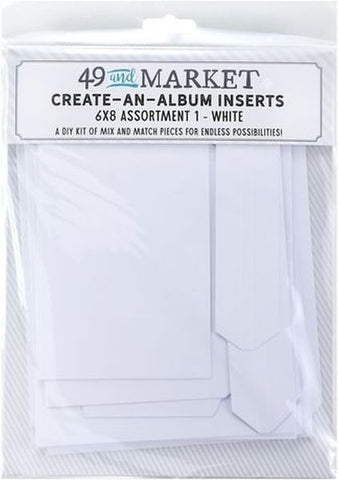 Create-An-Album Inserts - White