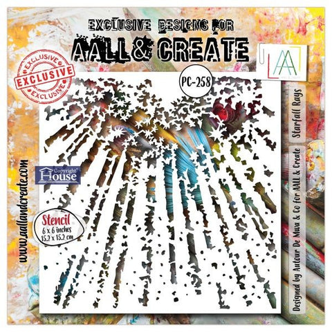 Starfall Rays - Stencil